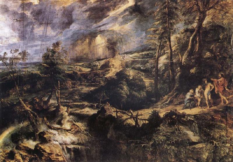 Peter Paul Rubens Stormy Landscape with Philemon und Baucis